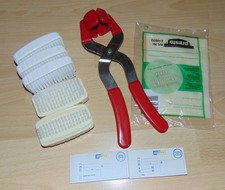 Hutkappenzange LKW Serviceaufkleber Bremsflüssigkeit Filter Handwaschbürsten