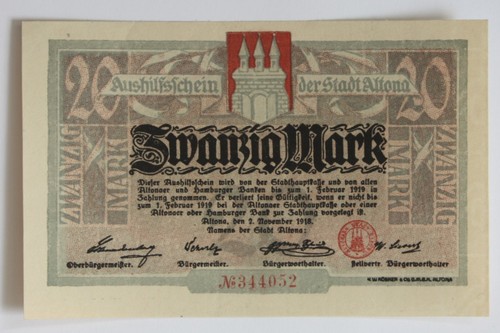 313 notgeld gutschein altona - notgeld,