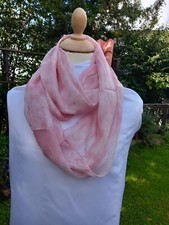 Damen Loop- Schal Lachsfarben 90% Viskose 10% Seide Neu Organal Verpackung
