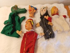 Vintage handpuppen 1 kopf - 4,