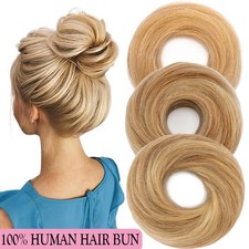 Dick Haarteil Haargummi Haarknoten Dutt 100% Remy Echthaar Haarverlängerung Updo