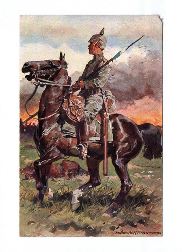 Künstler 1916 reiter - ak,