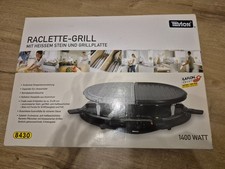 Tevion 8430  Raclette Grill  mit heißem Stein u. Grillplatte, NEU u. OVP