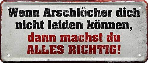 Blechschild lustiger spruch - blechschild,