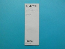 Prospekt / Preisliste - Audi