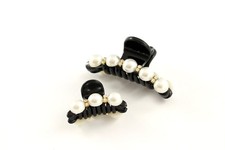 Haarklammer Haarspange Haarkrebs Perlen Strass Kunststoff Haarschmuck A407