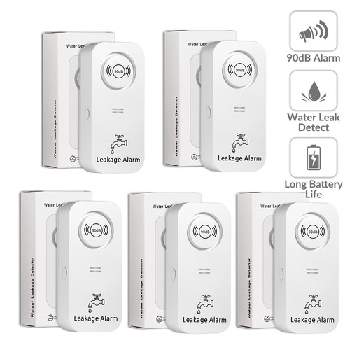 5er set wlan wassermelder 90db - set,