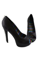 Too Fast spike heels black