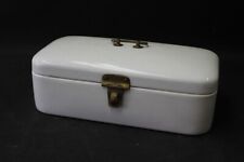 alter Emaille Brotkasten Email Brotdose Art Deco Küche