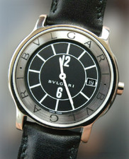 Bvlgari Solotempo Steel Elegant Luxury Men's Watch 36MM ST35S New NOS