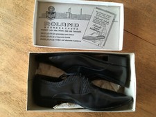 Vintage Golden Oldi 50 60 er Jahre Herrenschuh, Leder, Gr. 8 ½, Rockabilly, NOS