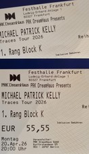 2x Tickets Michael Patrick Kelly Frankfurt 20.04.26 Sitzplätze Eintrittskarten