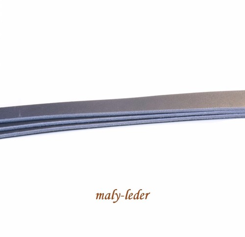 Fettleder riemen blau 30mm - , blau,