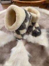 Damen Herren Winter HausSchuhe Wollsocken Schafwolle HüttenSchuhe Schuhe  R357