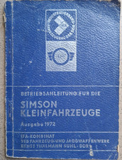 Bedienungsanleitung für Simson Kleinfahrzeuge