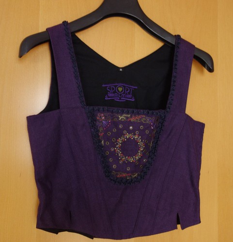 Trachten corsage lila edle - lila,