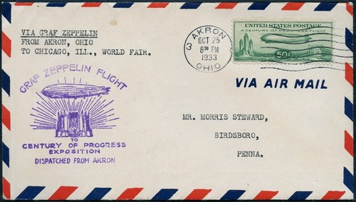 Zeppelin usa 1933 chicagofahrt - zeppelin,