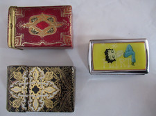  3er Set "Betty Boop" metall Zigaretten Etui +2x Etui leder Box Zigaretten Tabak