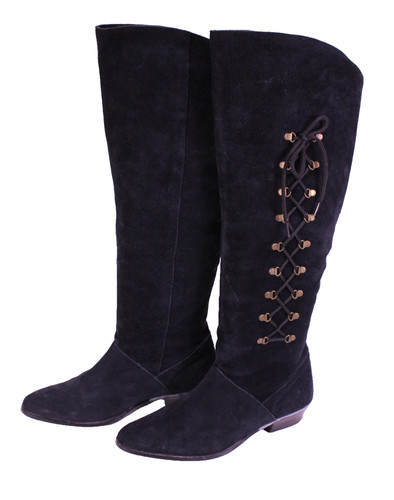 Stiefel damen vintage leder - stiefel,