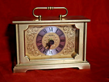 VINTAGE Wohnzimmer-Uhr RHYTHM Transistor Alarm MADE IN GERMANY Kaminuhr JUNGHANS