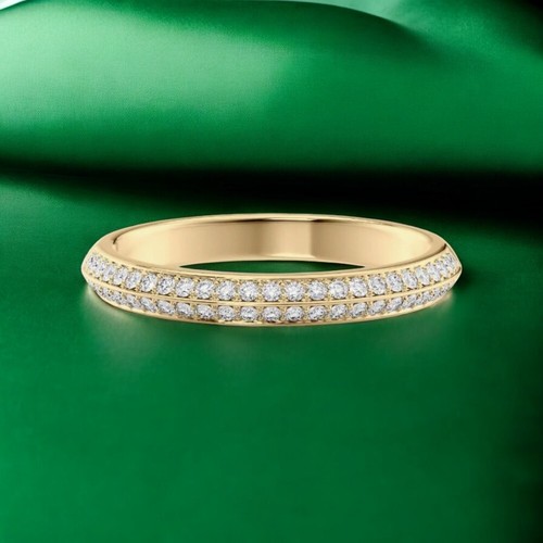 Diamant ehering gold - lab, grown