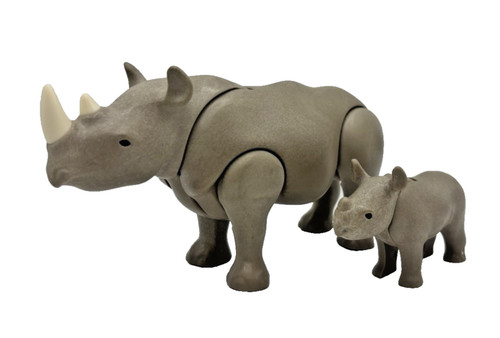 Playmobil nashorn mit jungtier - nashorn,