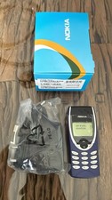 Original Nokia 8210 Geprüft Händler Garantie Accu Neu Komplett Blau Neuware