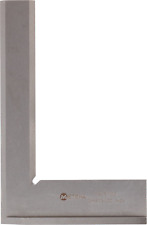 METEHA Haarwinkel mit Anschlag 150 x 100 mm, DIN 875/00  INOX in Holzbox