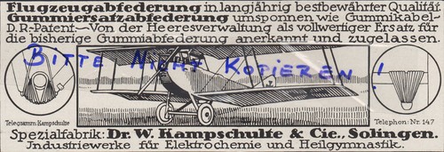Solingen werbung 1918 - solingen,, 1918,