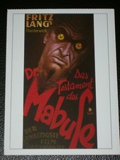 Filmkarte - Cinema - Das Testament des Dr. Mabuse