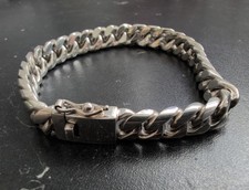 Herren Armband aus 925er Silber  Handarbeit 23 cm  10 mm  71 g 