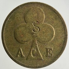 Alte Vintage Ace London Bikers Cafe Medaille Münze | feine Sammlerqualität