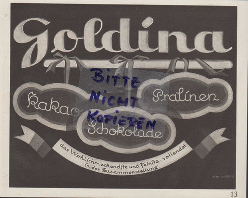 Bremen werbung 1926 goldina - bremen,,