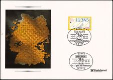 Karte - Neue Postleitzahlen mit Stempel BONN - + f240