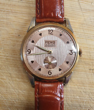 Vintage Fero Armbanduhr Uhr mechanisch Handaufzug 17 Jewels