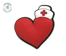 Anstecker Herz Liebe Krankenschwester-Mütze Talisman Glücksbringer Geschenkidee