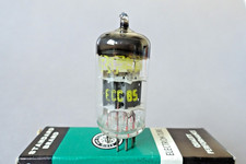 1 x NOS ECC85, RFT, CZECH MIL STOCK, AMP & RADIO TEST, DEALER'S BOX