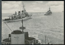 AK 34377-92#      Zerstörer während eines Flottenmanövers,  Deutsche Bundeswehr