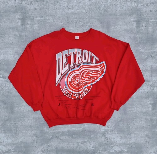 Vintage 90s nhl detroit - 90s, red