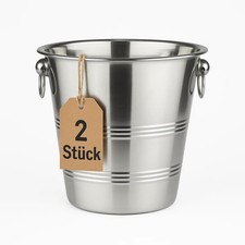 Sektkühler klassicher Sektkübel aus Edelstahl