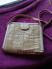 Alte Handtasche Kroko Optik 