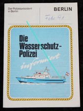 Die Wasserschutz - Polizei
