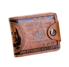 Herren US Dollar Motiv Leder