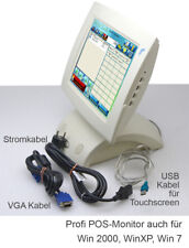 KASSENMONITOR 30,5cm 12" TFT TOUCHSCREEN POS DISPLAY FÜR DAUERBETRIEB MONITOR