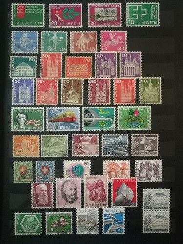 Lot briefmarken schweiz - 43,
