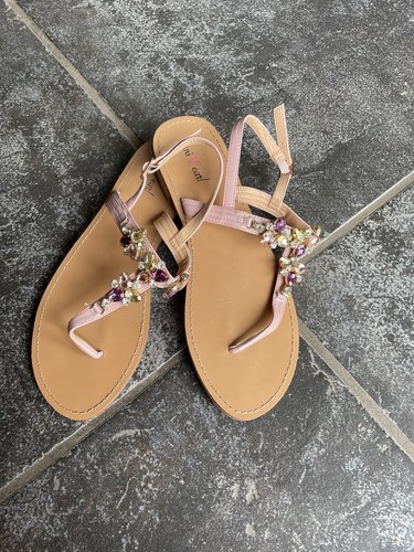 Sandalette pink pearl strass - sandalette,