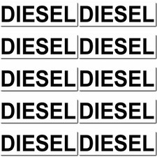 10 Stück DIESEL Aufkleber