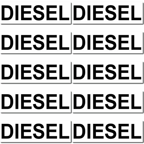 Stück diesel aufkleber - 10,