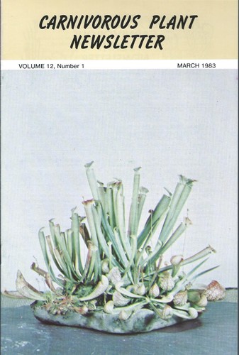 Carnivorous plant newsletter - carnivorous,