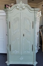 Kleiderschrank Schrank Dielenschrank Bauernschrank pastellgrün Landhauswelt DIY